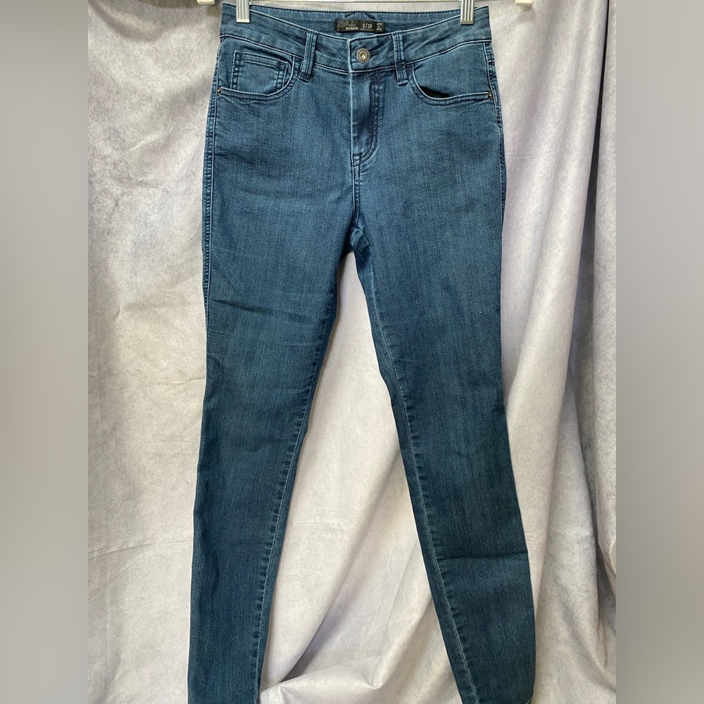 Prana Blue Skinny Jeans Modern Fit Size 2 26’inseam